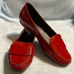 Cole Haan Red Patent Leather Loafers